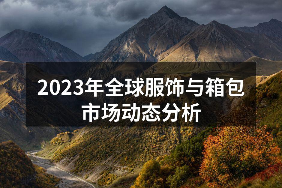2023年全球服饰与箱包市场动态分析
